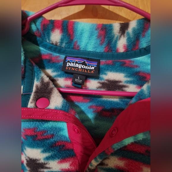 Women’s Size M Patagonia Synchilla Snap - Picture 3 of 3